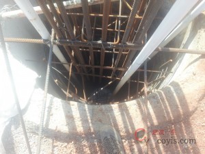 超声波检测管安装及柱定位