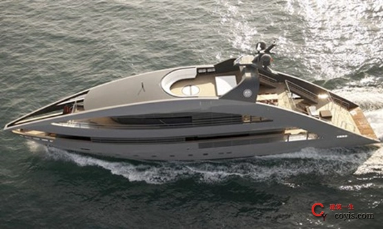 3、诺曼-福斯特设计“海洋绿宝石号”小型超级游艇