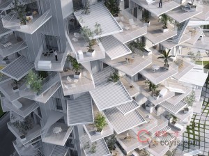 蒙彼利埃树状住宅大楼(Tree-inspired Housing Tower for Montepellier)