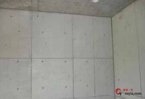 施工样板-主体分部之清水混凝土墙面效果