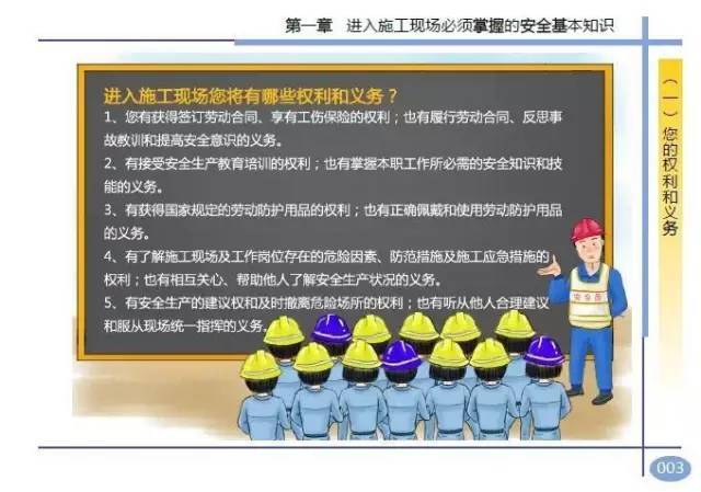 2016版工程项目施工人员安全指导手册