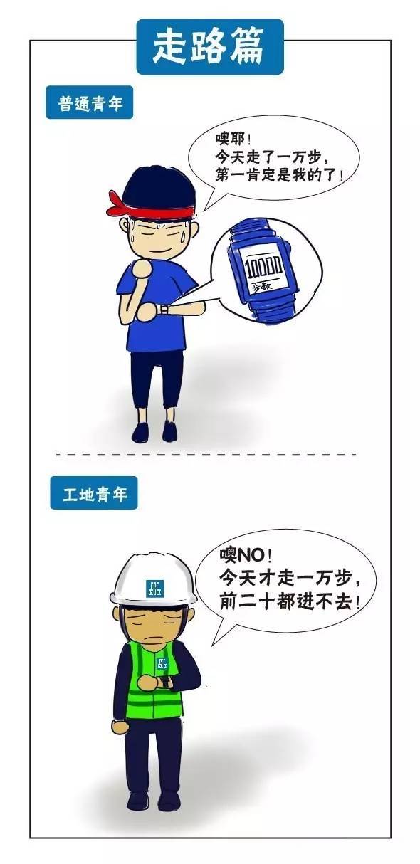 漫画工程青年与普通青年的区别，最后一个亮了...