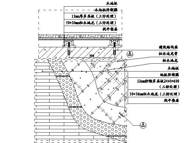 实木地板铺装示意图03