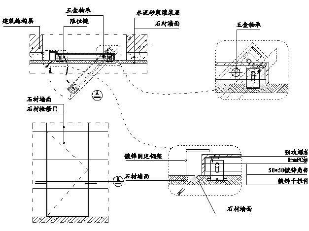 石材检修门示意图