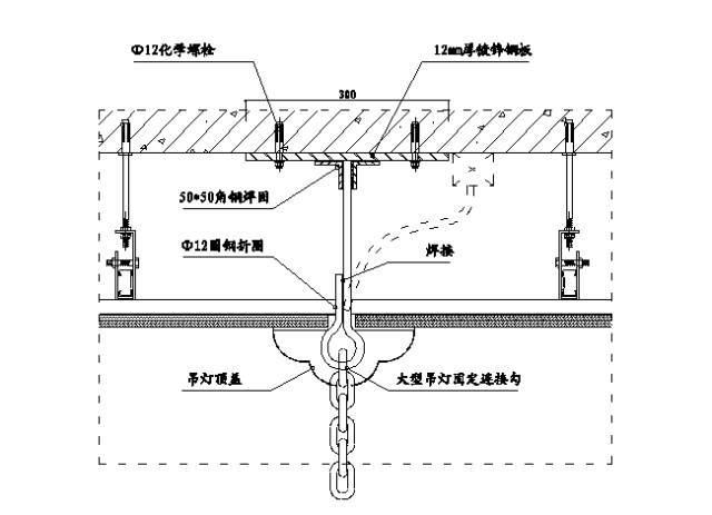 吊灯安装示意图3