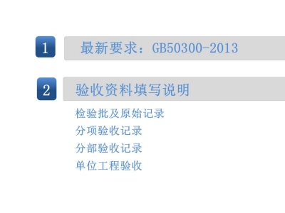 资料员必备《建筑工程施工质量验收统一标准》GB50300-2013验收资料填写培训讲义(170页)
