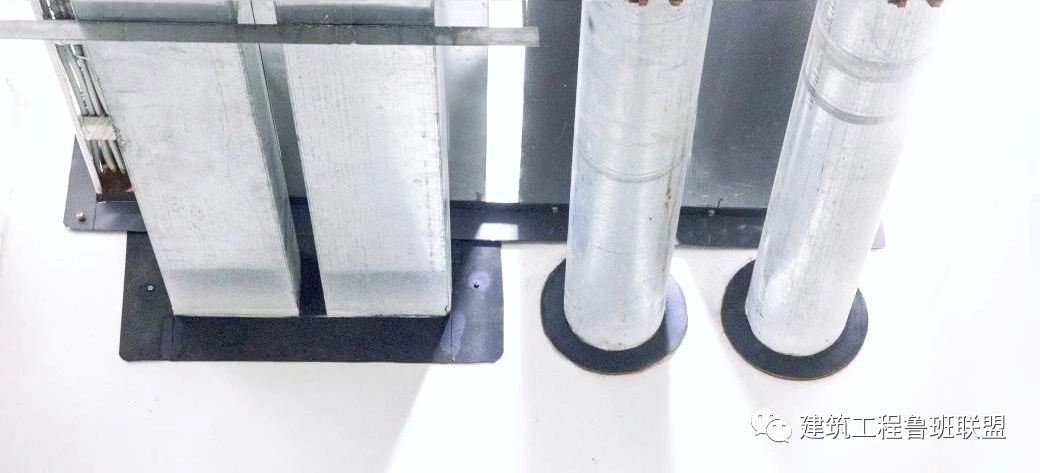 穿墙封堵严密平整、处理细致