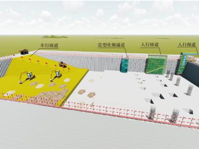 基坑施工通道
