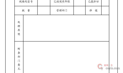 固定资产处理申请表固资编号
