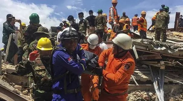 柬埔寨在建大楼倒塌致21死，3名涉事中国公民被控制！