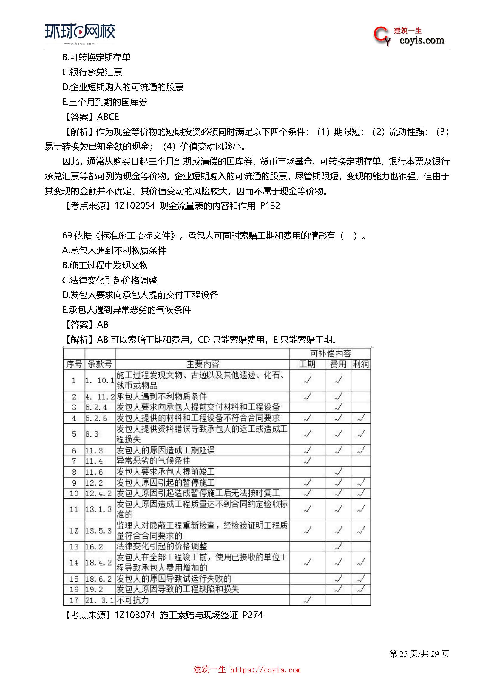 2019年一级建造师考试《工程经济》真题及答案解析