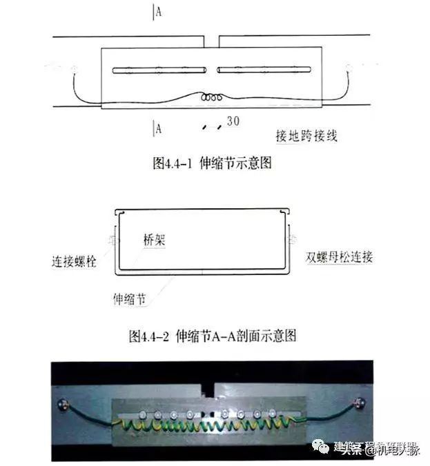 电气桥架过变形缝伸缩节安装实例