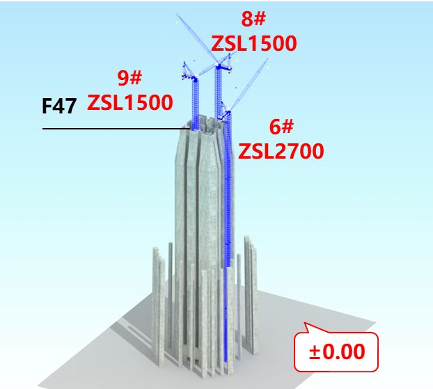 全新一代“空中造楼机”诞生！见识“西北第一高楼”先进建造技术设备！