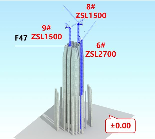 全新一代“空中造楼机”诞生！见识“西北第一高楼”先进建造技术设备！