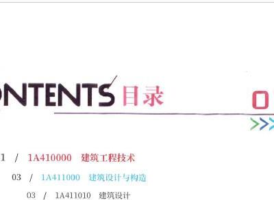 2020年一级建造师《建筑实务》四色笔记