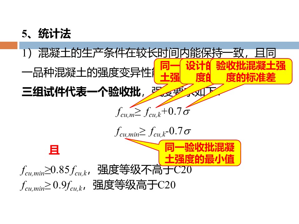 混凝土质量控制和配合比计算 PPT