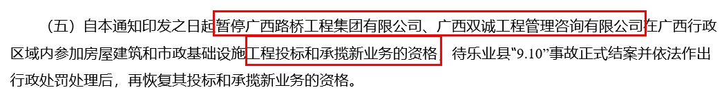 “9.10”塌方 | 3家单位所有在建项目停工整改！2家公司被暂停投标！全县在建房建市政工程项目立即停工整改！