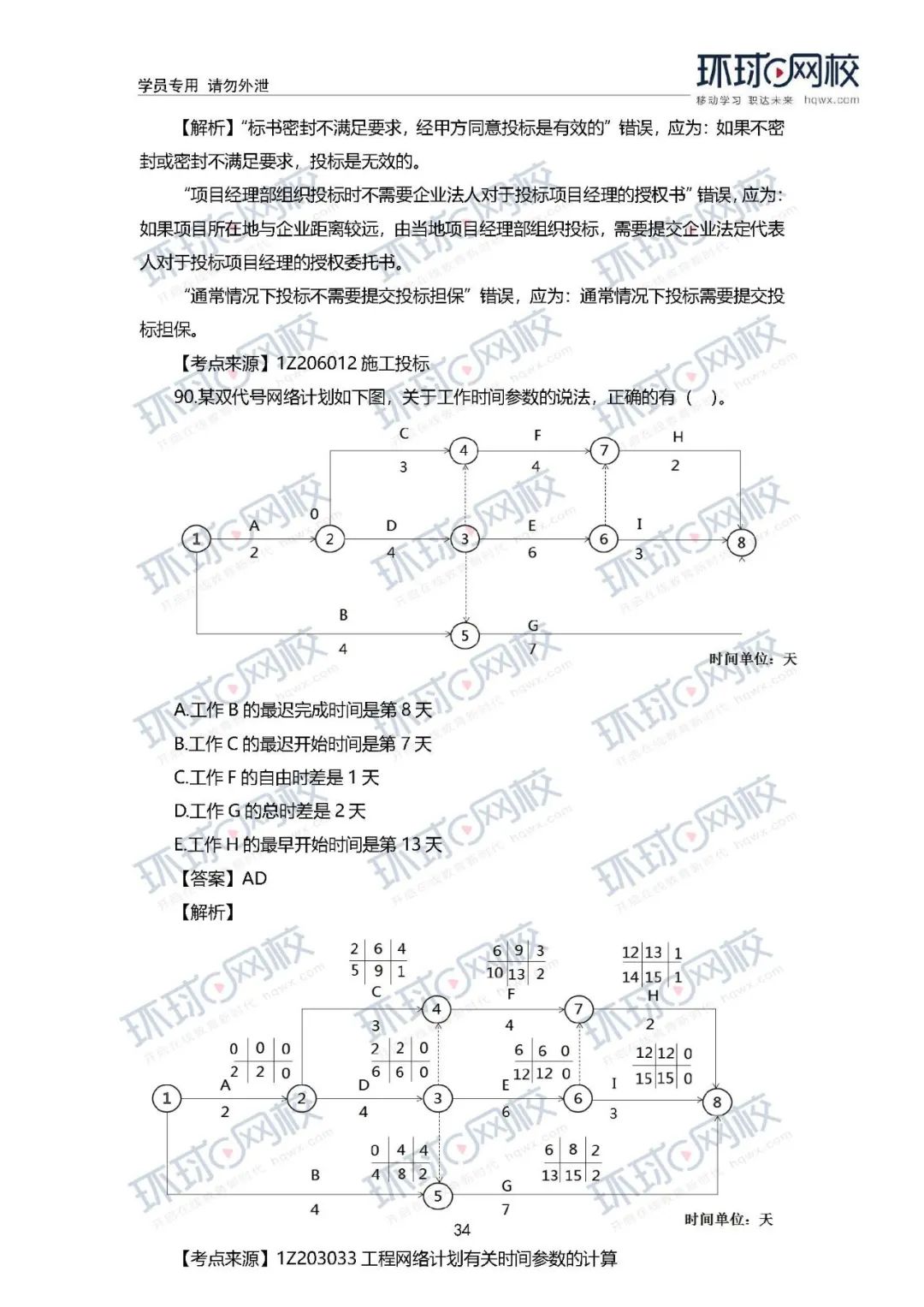 2020年一级建造师《工程管理》真题答案及解析