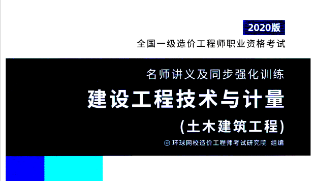 2020年一级造价工程师名师讲义及强化训练