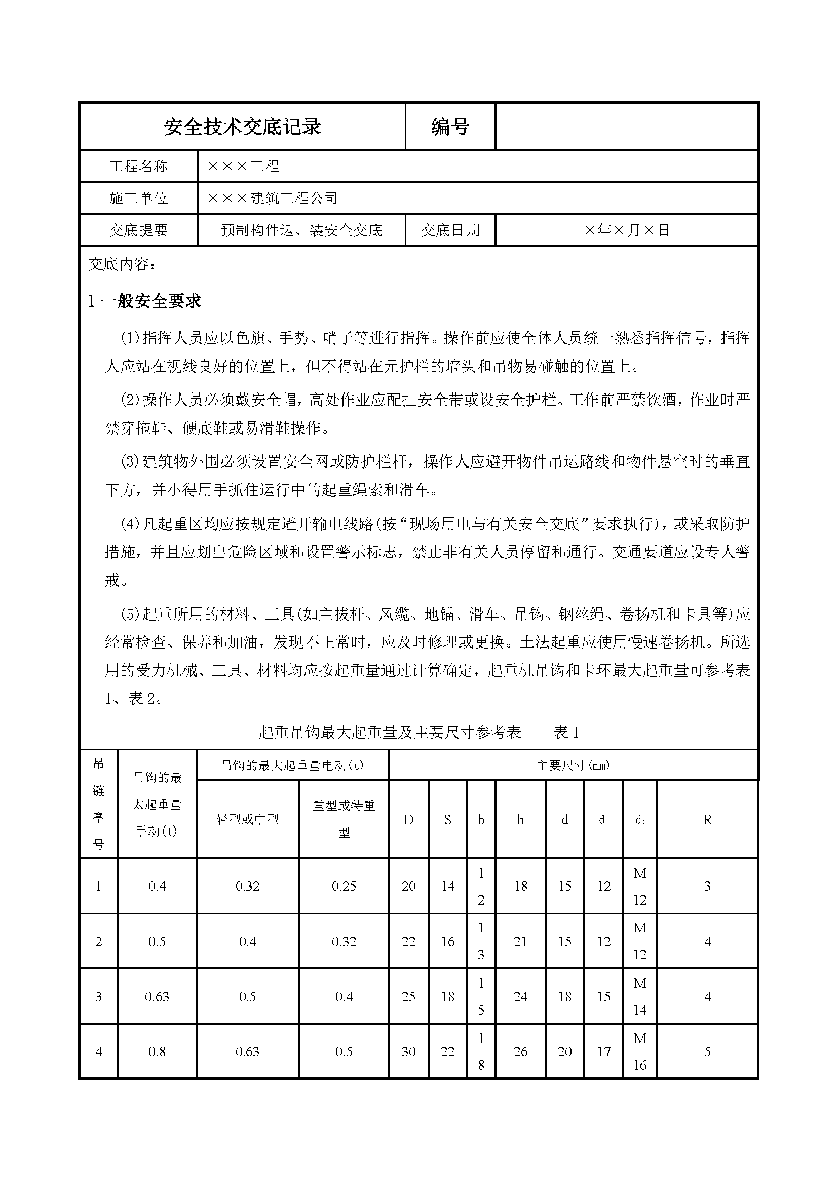 安全交底丨预制构件运、装安全交底