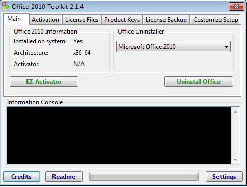 Toolkit 一键激活Office 2010方法及Office 2010 Toolkit工具下载