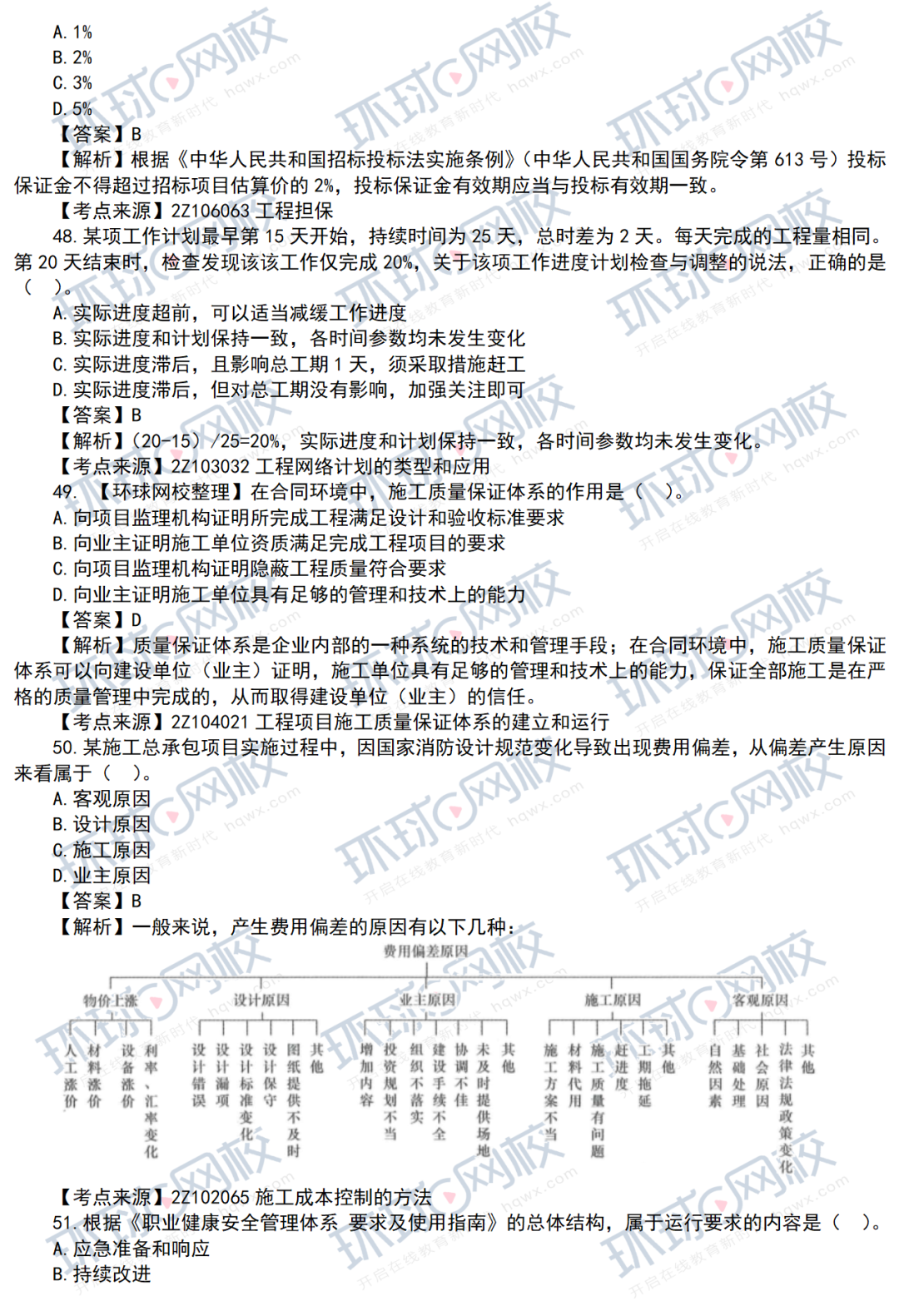 21年二建真题解析发布！（管理完整版）第二批