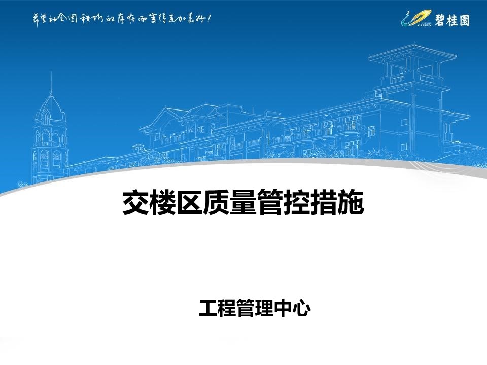 碧桂园交楼区施工质量管控措施