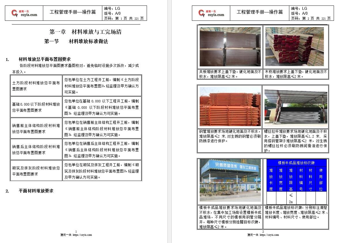 建筑施工全过程工程管理手册(操作篇)