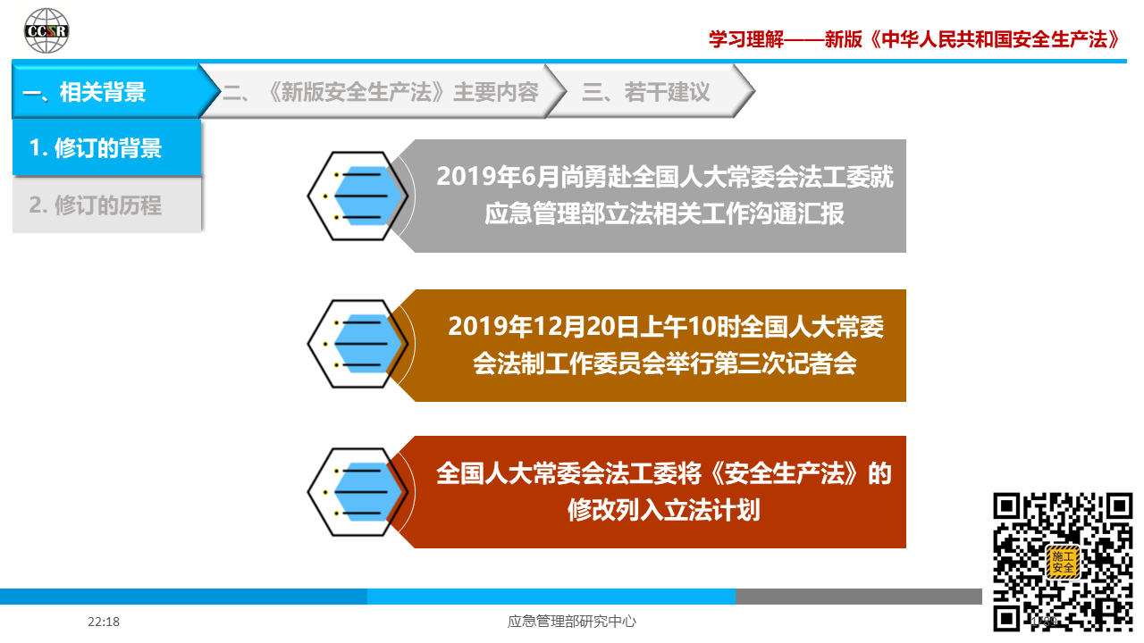 学习理解—— 新版《中华人民共和国安全生产法》