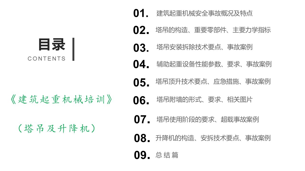 2021年版常规建筑起重机械安全管理