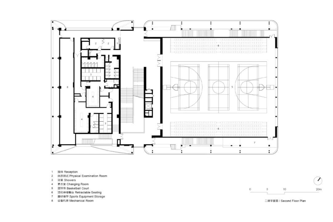 两个“气囊”，上海青浦平和运动中心 / OPEN 建筑事务所