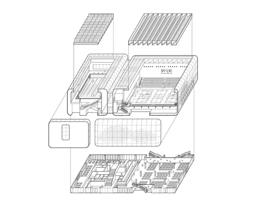 两个“气囊”，上海青浦平和运动中心 / OPEN 建筑事务所