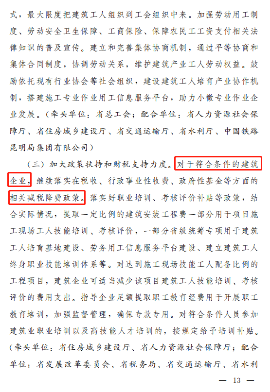 云南省发文严禁用劳务合同代替劳动合同！施工总包一级以上企业在建项目施工现场中级工占比要达25%！