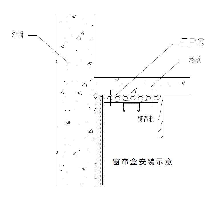 窗帘盒安装示意