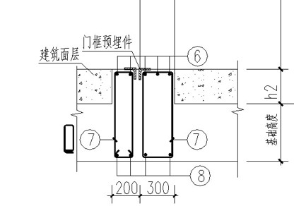 人防门槛钢筋的设置