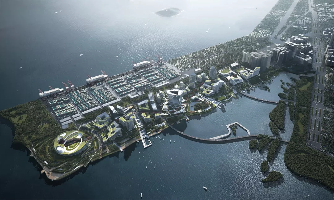 腾讯大铲湾新总部“科技岛”，设计：NBBJ