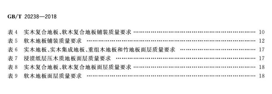 GB∕T20238-2018 木质地板铺装、验收和使用规范