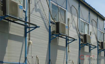 生活区空调管线及支架实例图