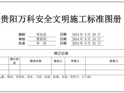 万科安全文明施工标准图册,52页PDF下载