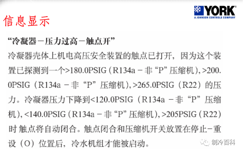 约克离心式冷水机组基础知识，很实用！