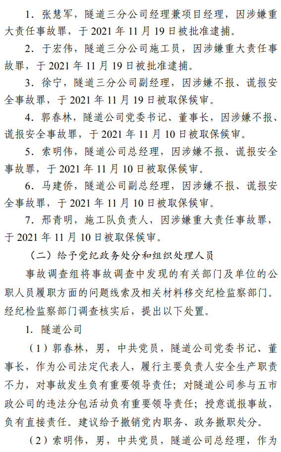 17死5伤！法定代表人等7人被采取刑事强制措施！住建局局长等25名公职人员被追责问责