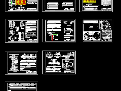 落地式、型钢悬挑式、爬架脚手架CAD图