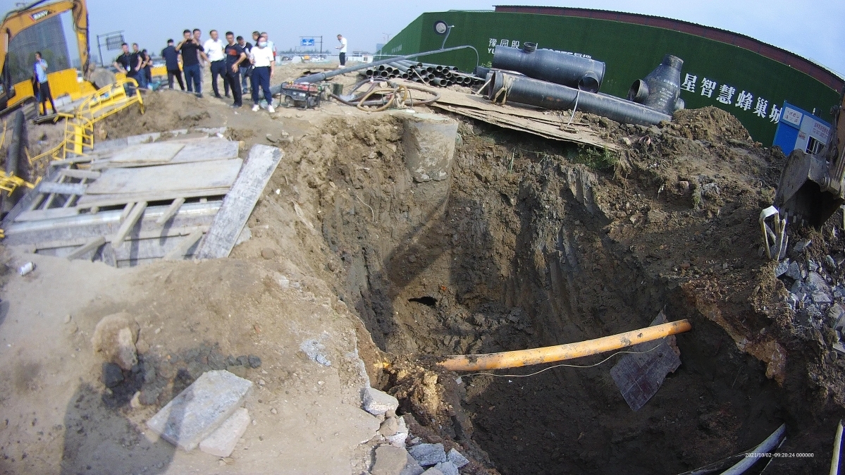 临平区余杭经济开发区地铁9号线一期工程（余杭段）道路恢复工程“10·2”一般坍塌事故调查报告 现场勘查情况