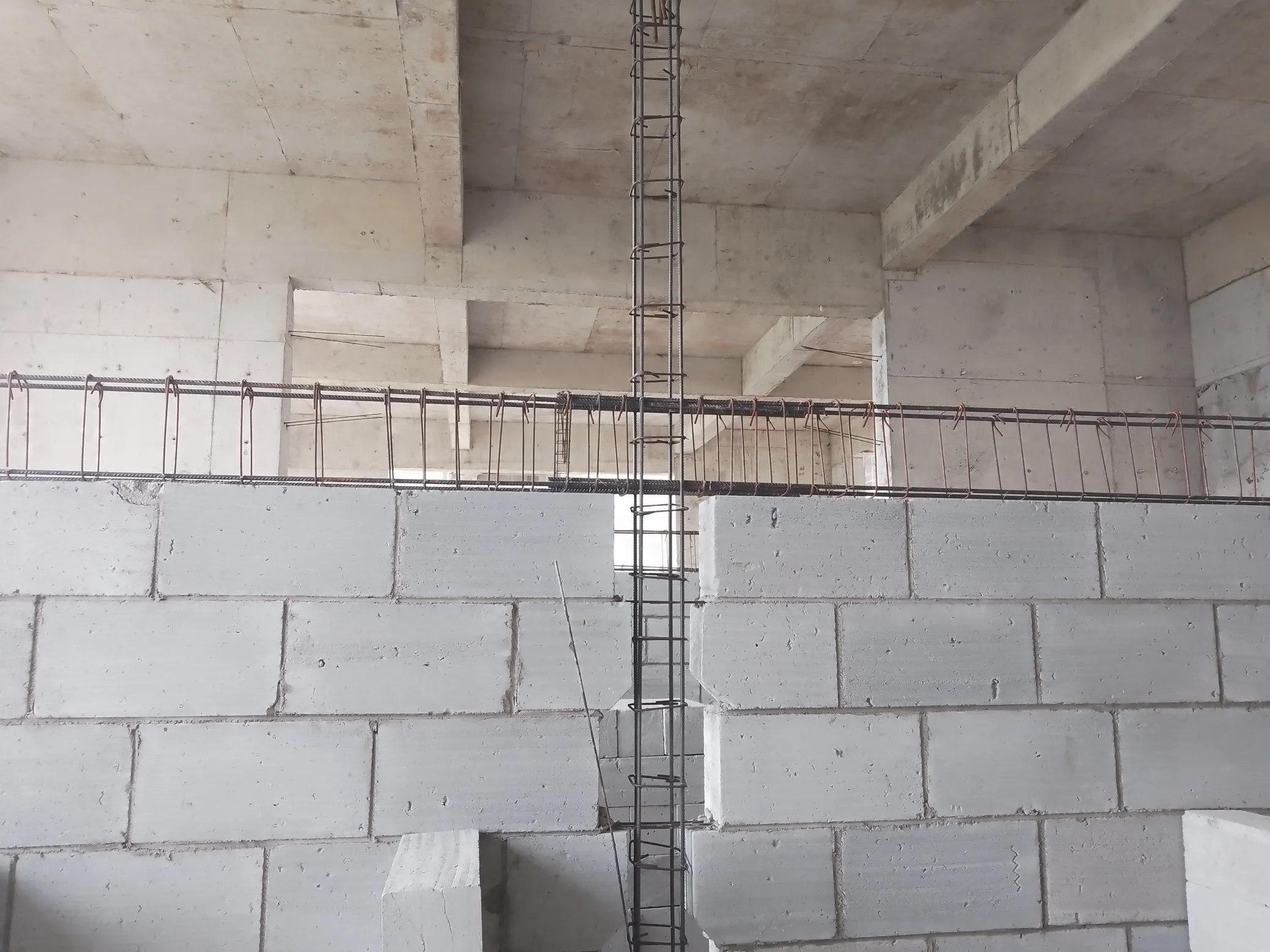 圈梁、构造柱、加气混凝土砌块