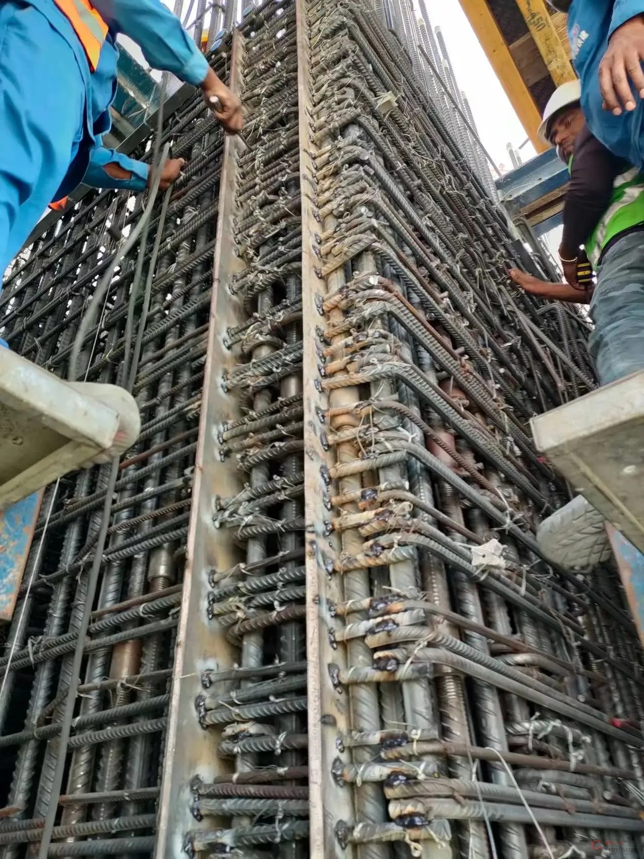 柱钢筋绑扎,柱钢筋太密