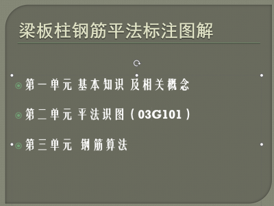 梁柱板钢筋平法标注图解(03G101)
