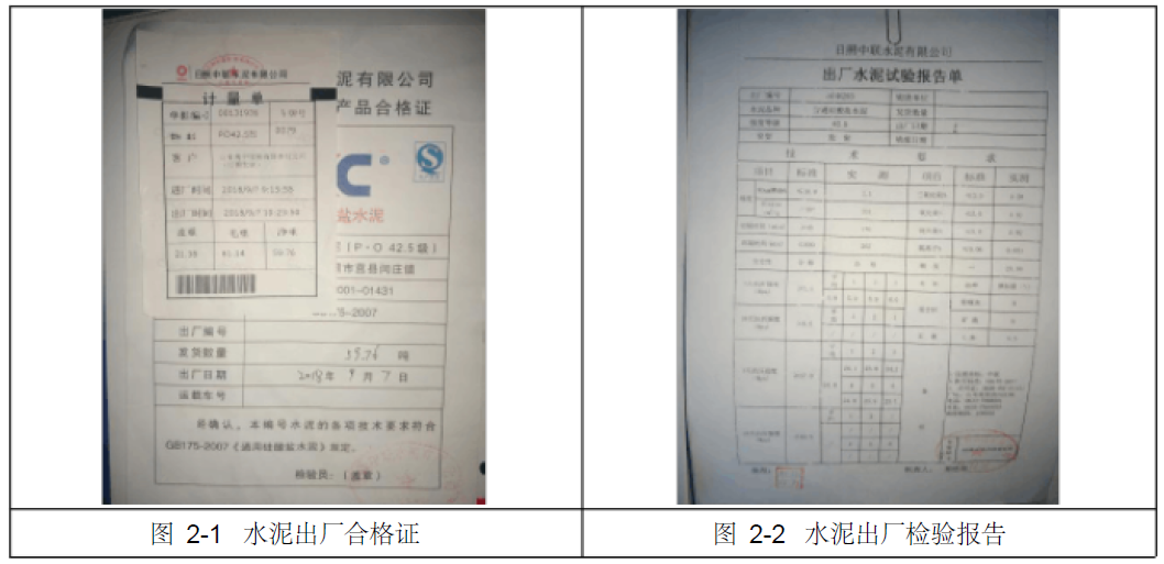 水泥质量控制文件