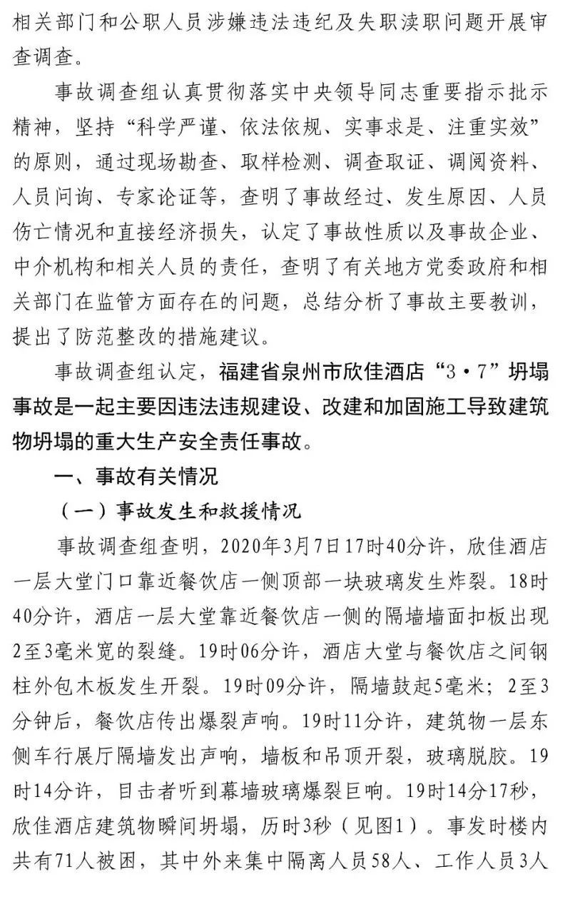 真相触目惊心！29死42伤，20人获刑、49名公职人员被处理！建部对泉州欣佳酒店坍塌事故的责任单位进行追责