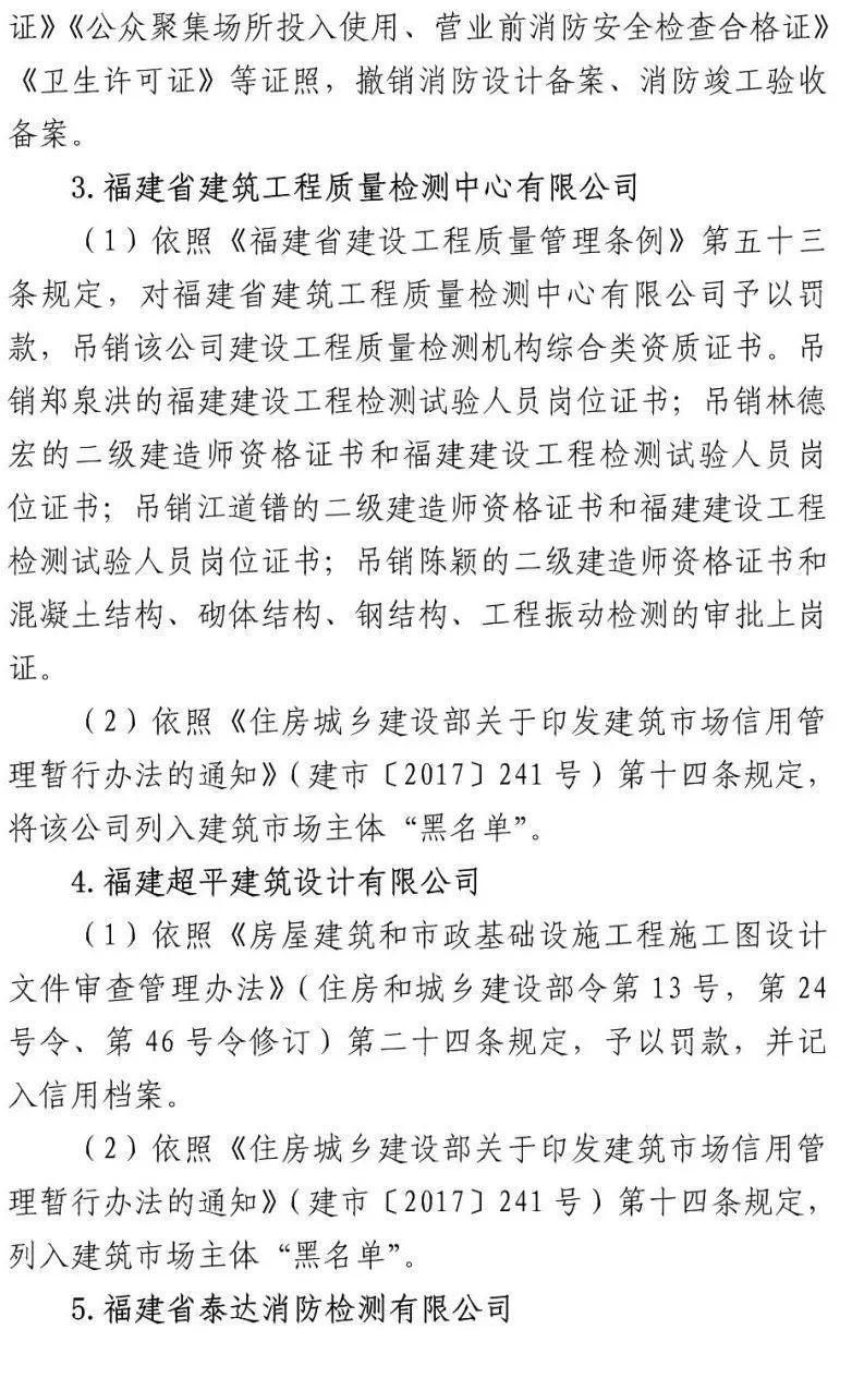 真相触目惊心！29死42伤，20人获刑、49名公职人员被处理！建部对泉州欣佳酒店坍塌事故的责任单位进行追责