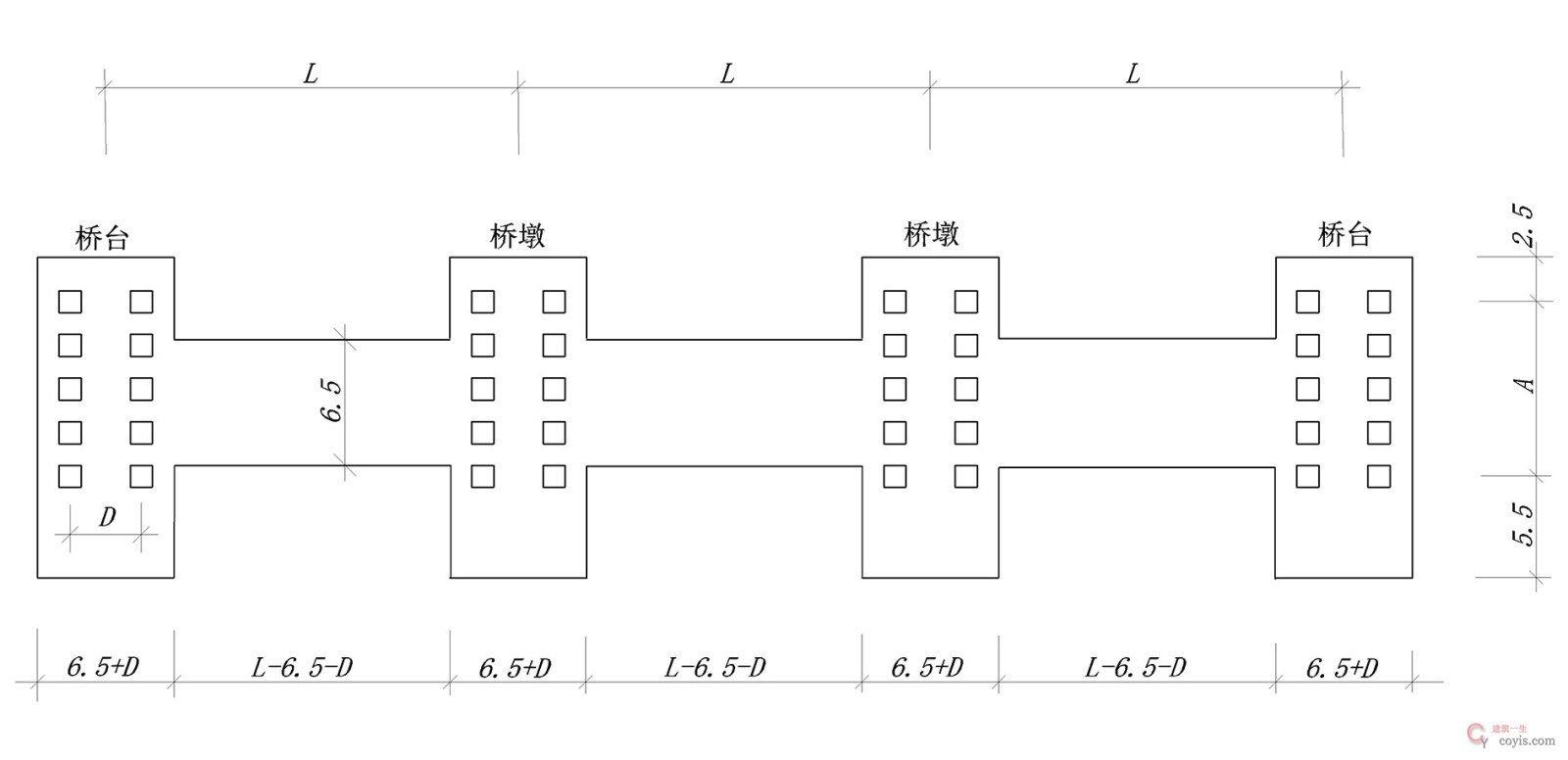 工作平台面积计算示意图